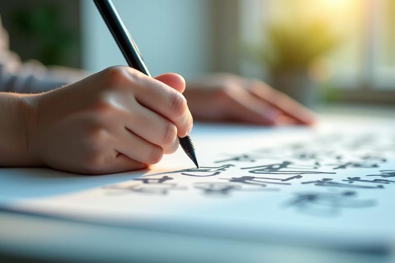 Therapeutische Kalligraphie für Achtsamkeit